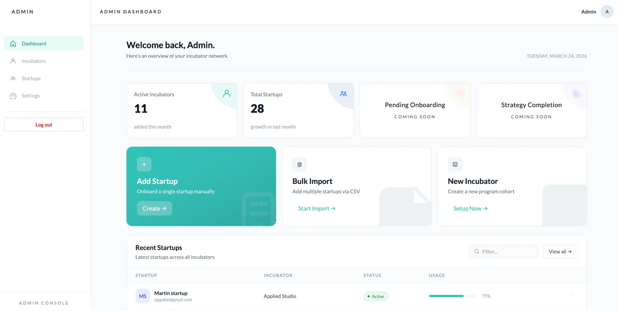 Rivet Sales Blueprint product interface